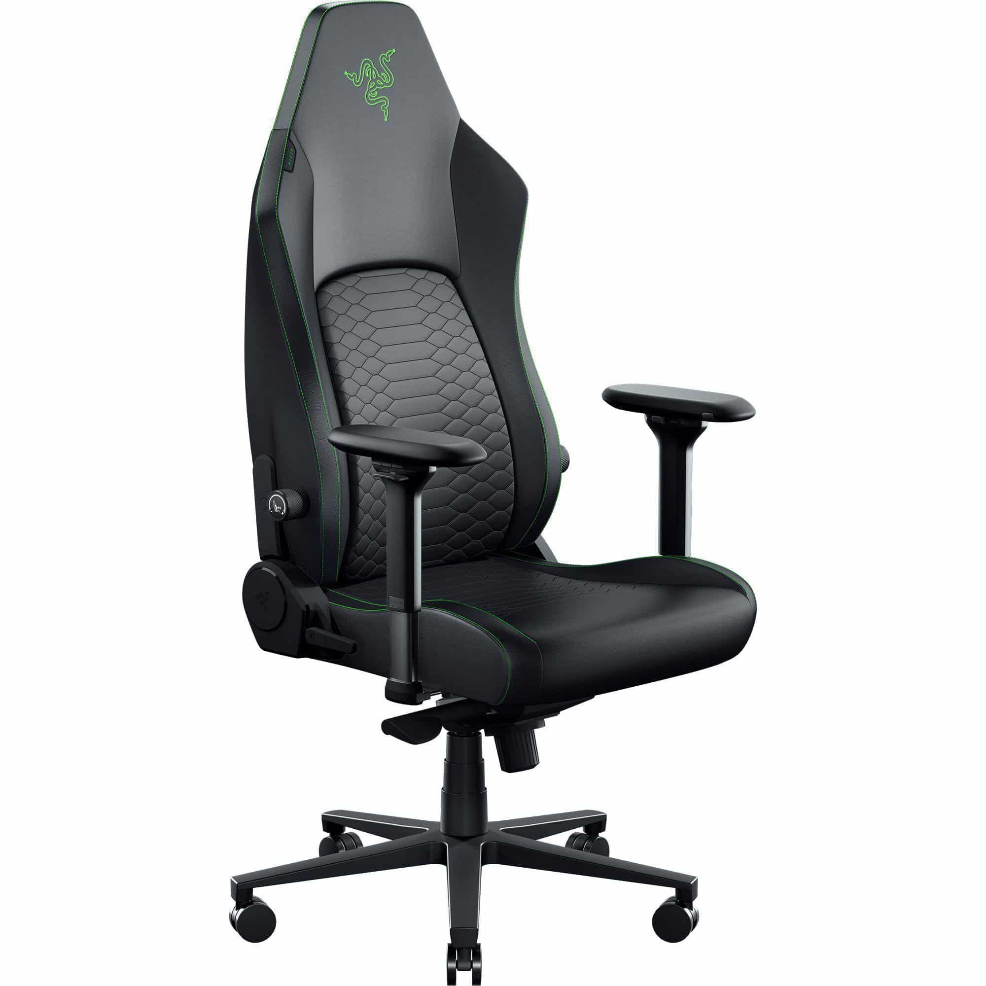 Razer ISKUR V2 NewGen Schwarz-/Grün Gaming-Stuhl mit atmungsaktivem Komfort