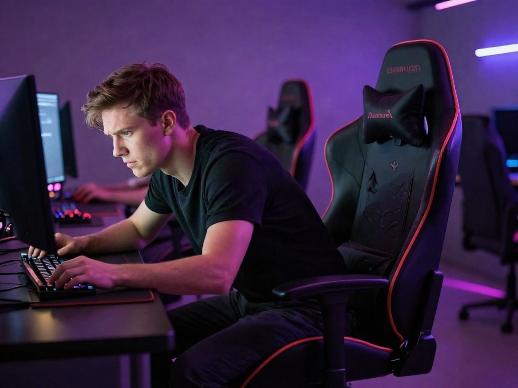 Gaming Stuhl Gasdruckfeder defekt gefährlich
