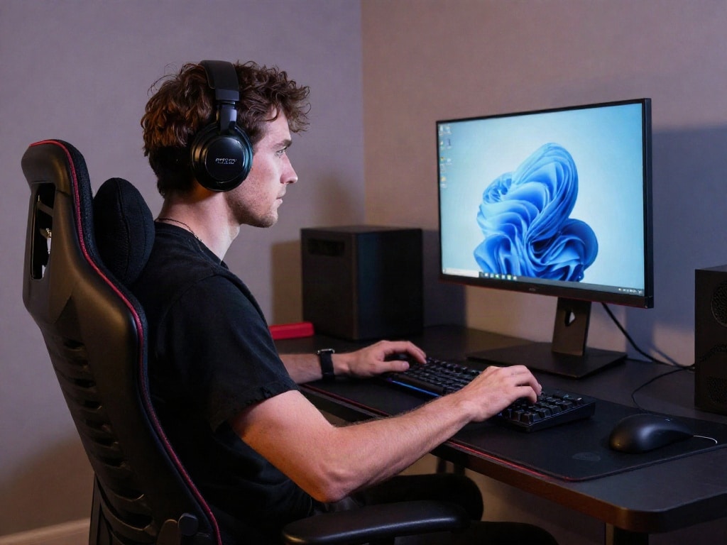 Gaming Setup ergonomisch