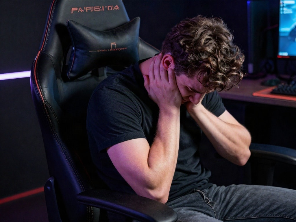 Gaming Stuhl durchgesessen