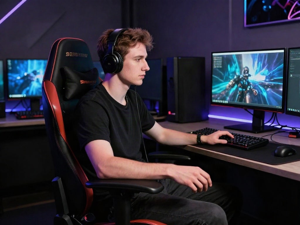 Gaming Stuhl Streaming Setup