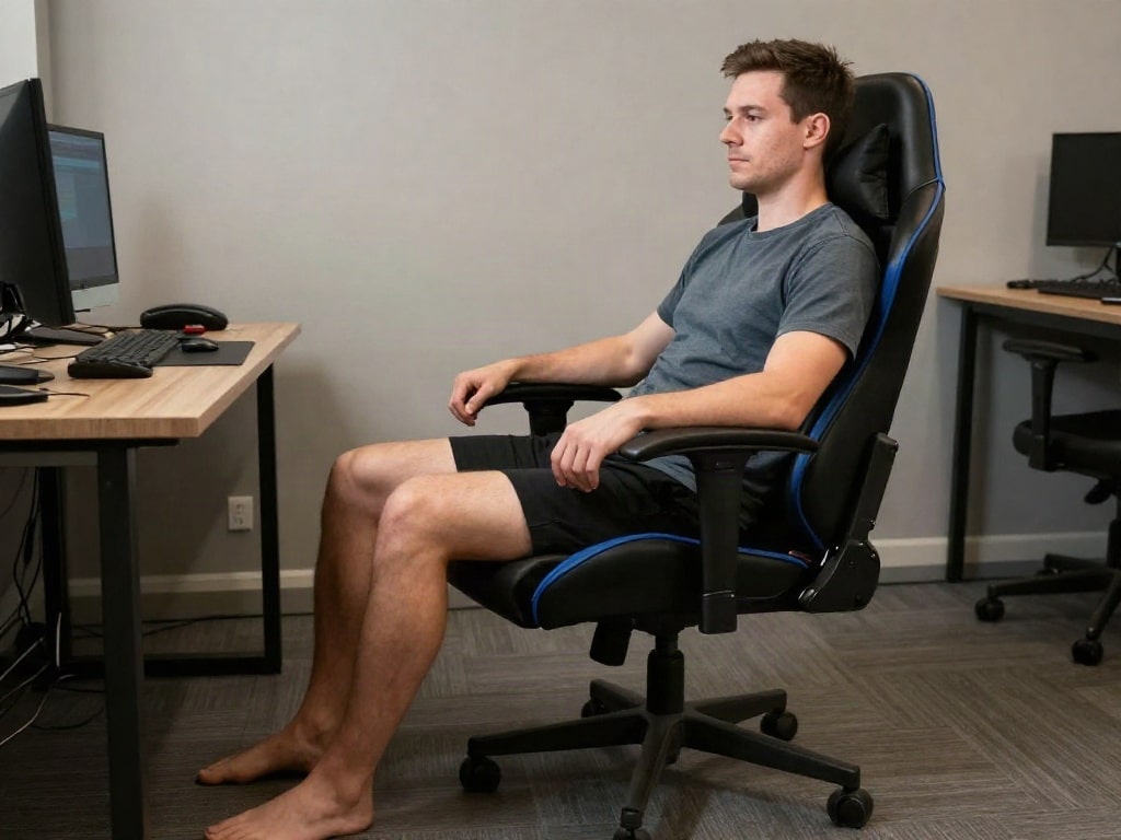 Gaming Stuhl probesitzen