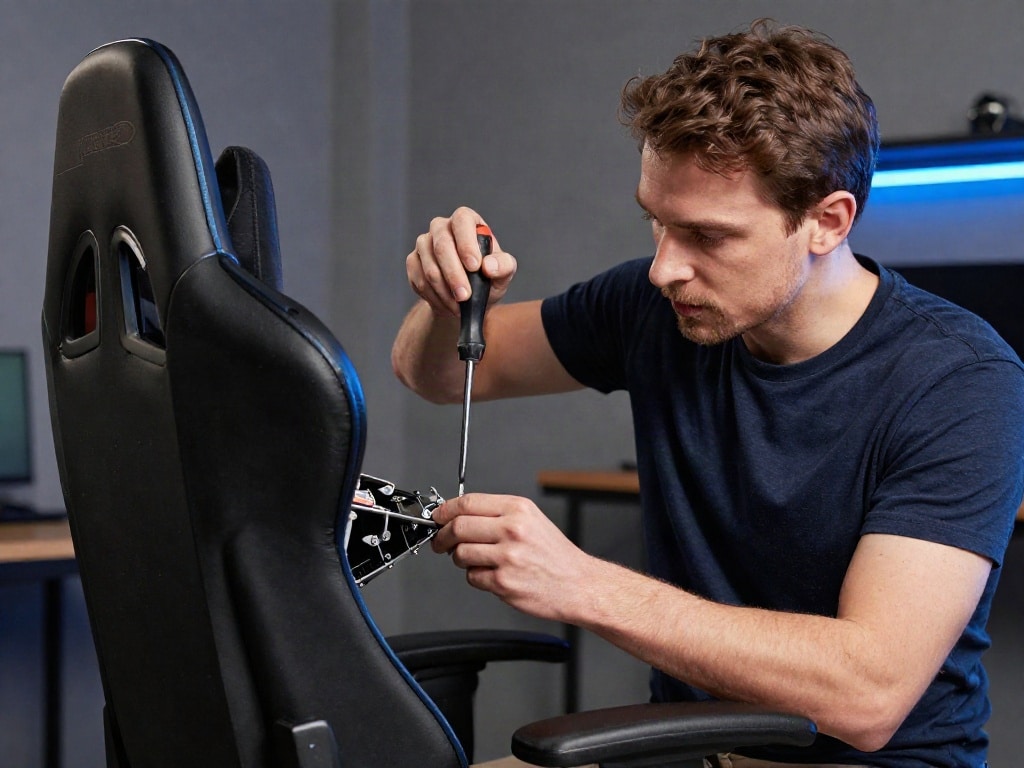 Gaming Stuhl Rückenlehne reparieren