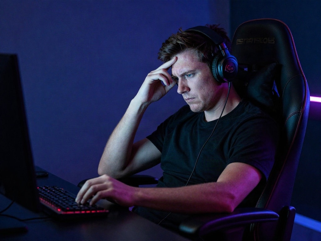 Gaming Stuhl sinkt ab
