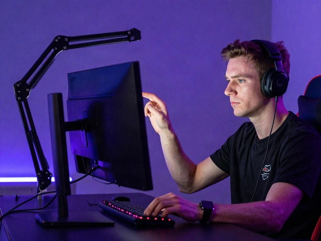 Gaming Stuhl Monitor Höhe