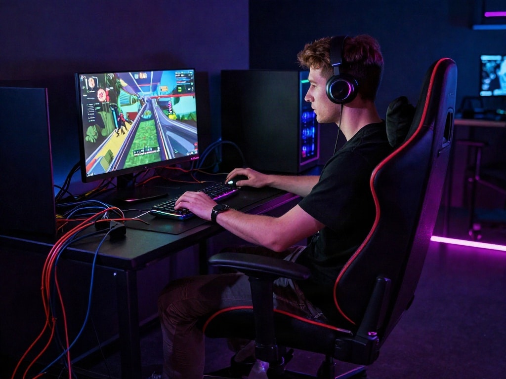Gaming Stuhl Kabelmanagement